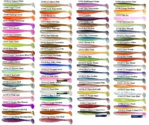 Keitech LT ColorsLT01-LT72